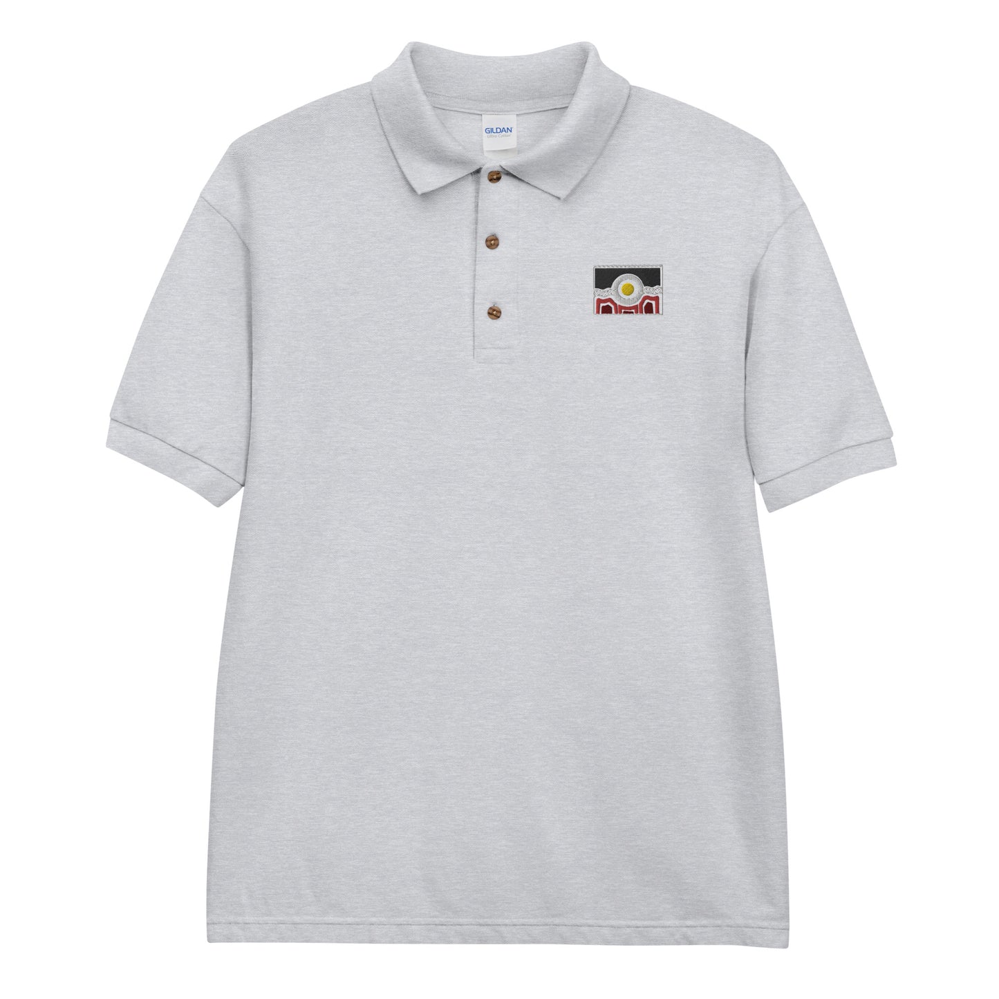 Flag Embroidered Polo Shirt